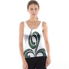 Scroll Retro Design Texture Tank Top by Nexatart