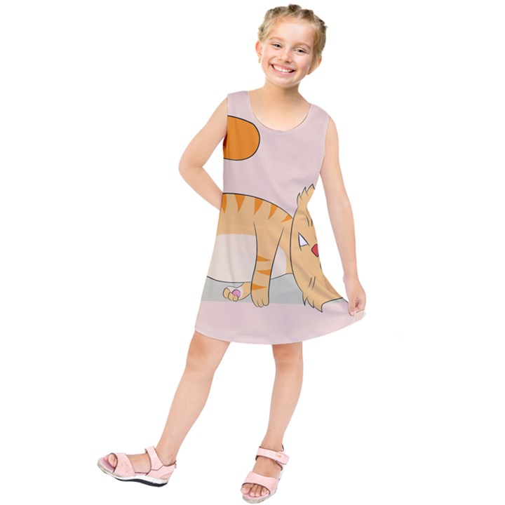 Even Cat Hates Monday Kids  Tunic Dress