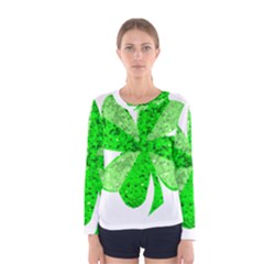 St Patricks Day Shamrock Green Women s Long Sleeve Tee