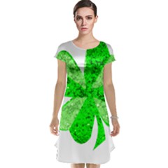 St Patricks Day Shamrock Green Cap Sleeve Nightdress by Nexatart