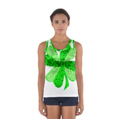 St Patricks Day Shamrock Green Women s Sport Tank Top  by Nexatart