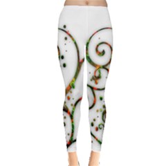 Scroll Magic Fantasy Design Leggings  by Nexatart