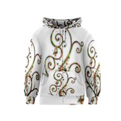 Scroll Magic Fantasy Design Kids  Zipper Hoodie by Nexatart