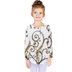 Scroll Magic Fantasy Design Kids  Long Sleeve Tee