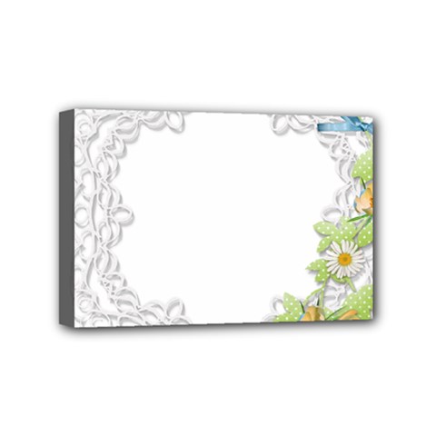 Scrapbook Element Lace Embroidery Mini Canvas 6  X 4  by Nexatart