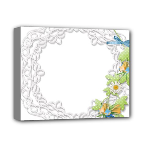 Scrapbook Element Lace Embroidery Deluxe Canvas 14  X 11  by Nexatart