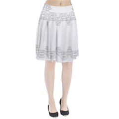 Scrapbook Element Lace Embroidery Pleated Skirt by Nexatart