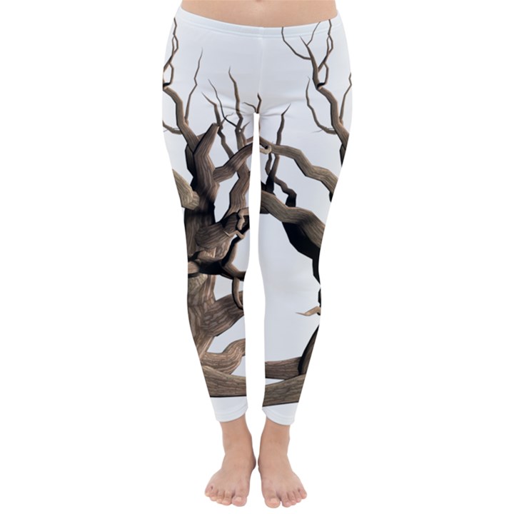 Tree Isolated Dead Plant Weathered Classic Winter Leggings