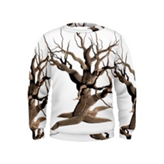 Tree Isolated Dead Plant Weathered Kids  Sweatshirt by Nexatart