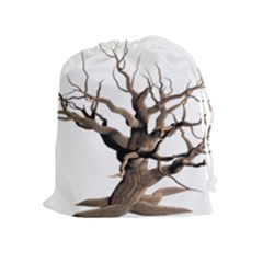 Tree Isolated Dead Plant Weathered Drawstring Pouches (extra Large) by Nexatart