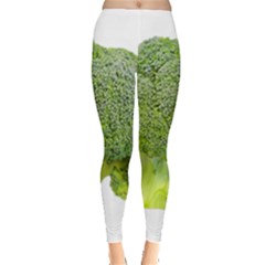 Broccoli Bunch Floret Fresh Food Leggings  by Nexatart