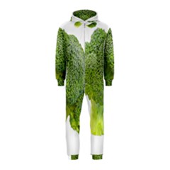 Broccoli Bunch Floret Fresh Food Hooded Jumpsuit (kids) by Nexatart