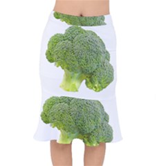 Broccoli Bunch Floret Fresh Food Mermaid Skirt by Nexatart