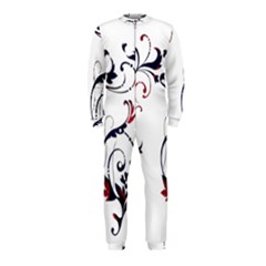 Scroll Border Swirls Abstract Onepiece Jumpsuit (kids) by Nexatart