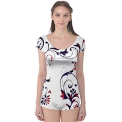 Scroll Border Swirls Abstract Boyleg Leotard  by Nexatart