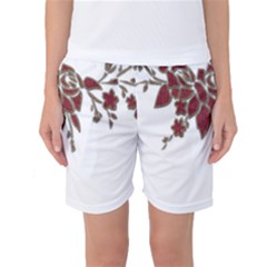 Scrapbook Element Nature Flowers Women s Basketball Shorts by Nexatart