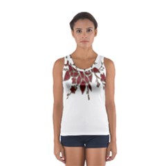 Scrapbook Element Nature Flowers Women s Sport Tank Top  by Nexatart