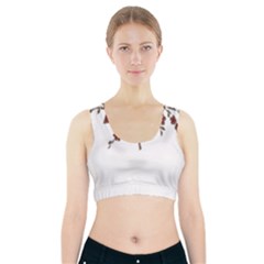 Scrapbook Element Nature Flowers Sports Bra With Pocket by Nexatart