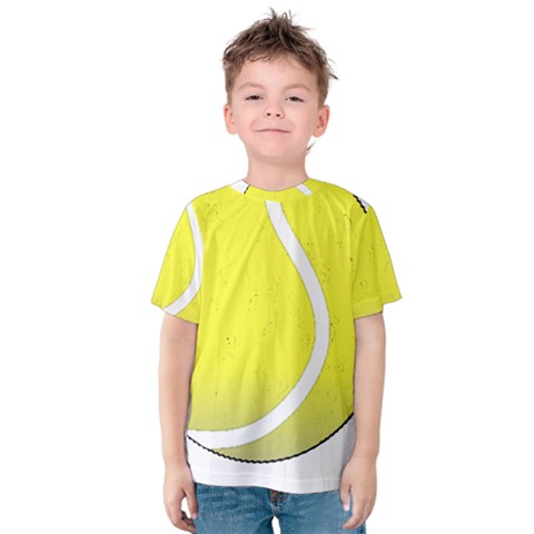 Tennis Ball Ball Sport Fitness Kids  Cotton Tee by Nexatart