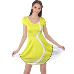 Tennis Ball Ball Sport Fitness Cap Sleeve Dresses by Nexatart