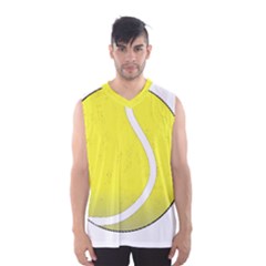 Tennis Ball Ball Sport Fitness Men s Basketball Tank Top by Nexatart