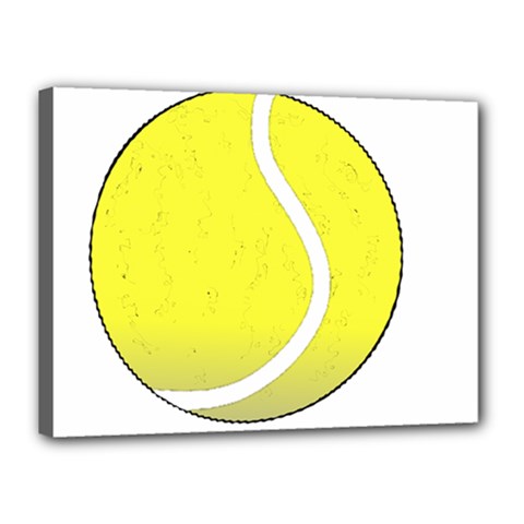 Tennis Ball Ball Sport Fitness Canvas 16  X 12  by Nexatart