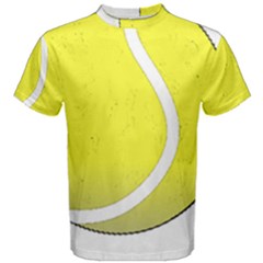 Tennis Ball Ball Sport Fitness Men s Cotton Tee by Nexatart