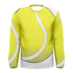 Tennis Ball Ball Sport Fitness Men s Long Sleeve Tee by Nexatart