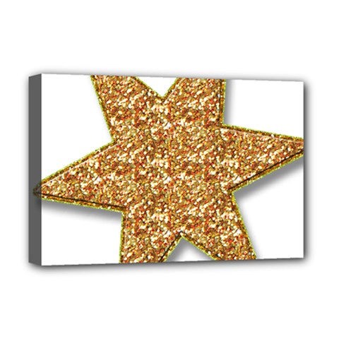 Star Glitter Deluxe Canvas 18  X 12   by Nexatart