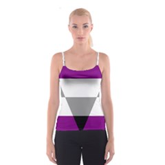 Aegosexual Autochorissexual Flag Spaghetti Strap Top by Mariart