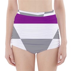 Aegosexual Autochorissexual Flag High-waisted Bikini Bottoms by Mariart