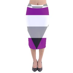 Aegosexual Autochorissexual Flag Velvet Midi Pencil Skirt by Mariart