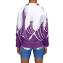 Waves Purple Wave Water Chevron Sea Beach Kids  Long Sleeve Swimwear View2