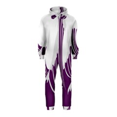 Waves Purple Wave Water Chevron Sea Beach Hooded Jumpsuit (kids) by Mariart