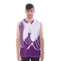 Waves Purple Wave Water Chevron Sea Beach Men s Basketball Tank Top View1