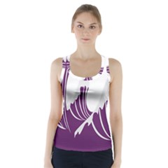 Waves Purple Wave Water Chevron Sea Beach Racer Back Sports Top