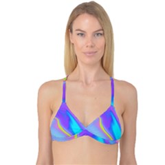 Aurora Color Rainbow Space Blue Sky Purple Yellow Reversible Tri Bikini Top by Mariart