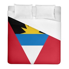 Banner Flag Sun Line Chevron Red White Black Blue Duvet Cover (full/ Double Size) by Mariart