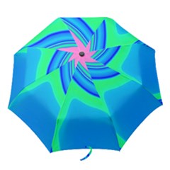 Aurora Color Rainbow Space Blue Sky Folding Umbrellas by Mariart