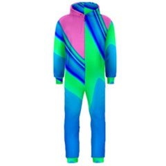 Aurora Color Rainbow Space Blue Sky Hooded Jumpsuit (men)  by Mariart