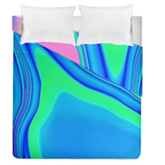 Aurora Color Rainbow Space Blue Sky Duvet Cover Double Side (queen Size) by Mariart