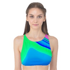 Aurora Color Rainbow Space Blue Sky Tank Bikini Top by Mariart