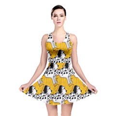 Animals Cat Dog Dalmation Reversible Skater Dress by Mariart