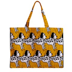 Animals Cat Dog Dalmation Zipper Mini Tote Bag by Mariart