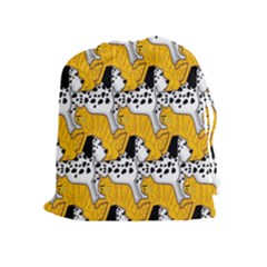 Animals Cat Dog Dalmation Drawstring Pouches (extra Large)