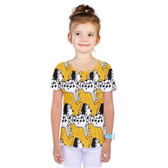 Animals Cat Dog Dalmation Kids  One Piece Tee