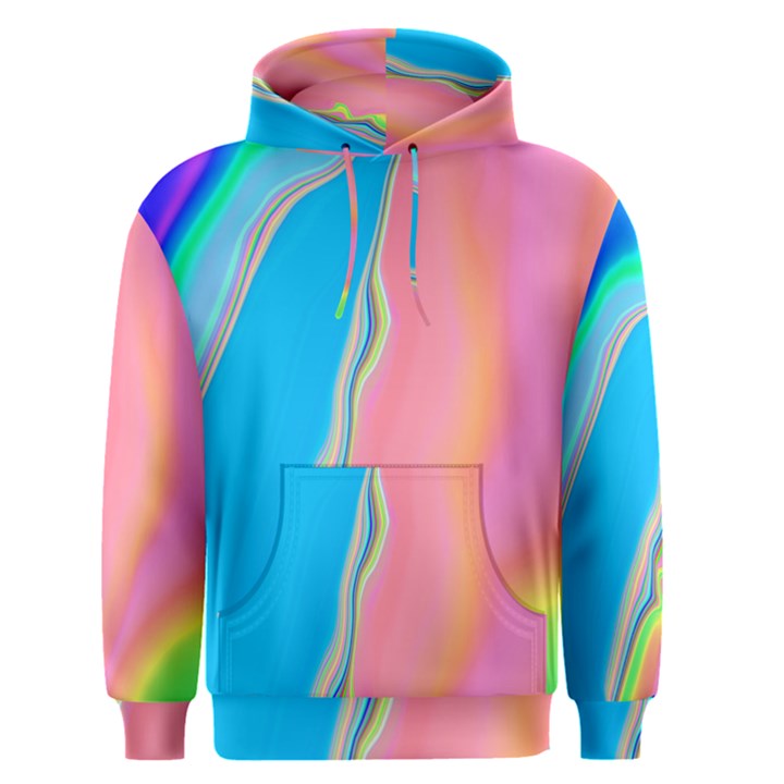 Aurora Color Rainbow Space Blue Sky Purple Yellow Green Pink Men s Pullover Hoodie