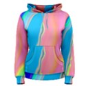 Aurora Color Rainbow Space Blue Sky Purple Yellow Green Pink Women s Pullover Hoodie View1