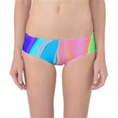 Aurora Color Rainbow Space Blue Sky Purple Yellow Green Pink Classic Bikini Bottoms by Mariart