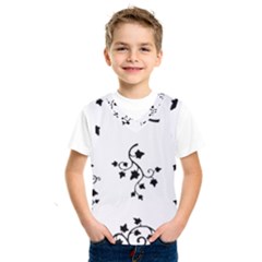 Black Leaf Tatto Kids  Sportswear by Mariart